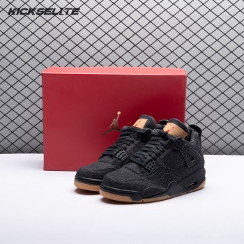 Jordan 4 Retro Levi's Black Men's