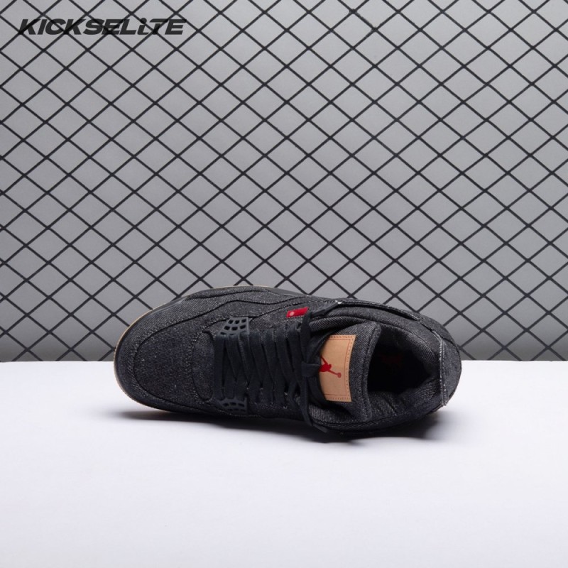 Jordan 4 Retro Levi's Black Men's