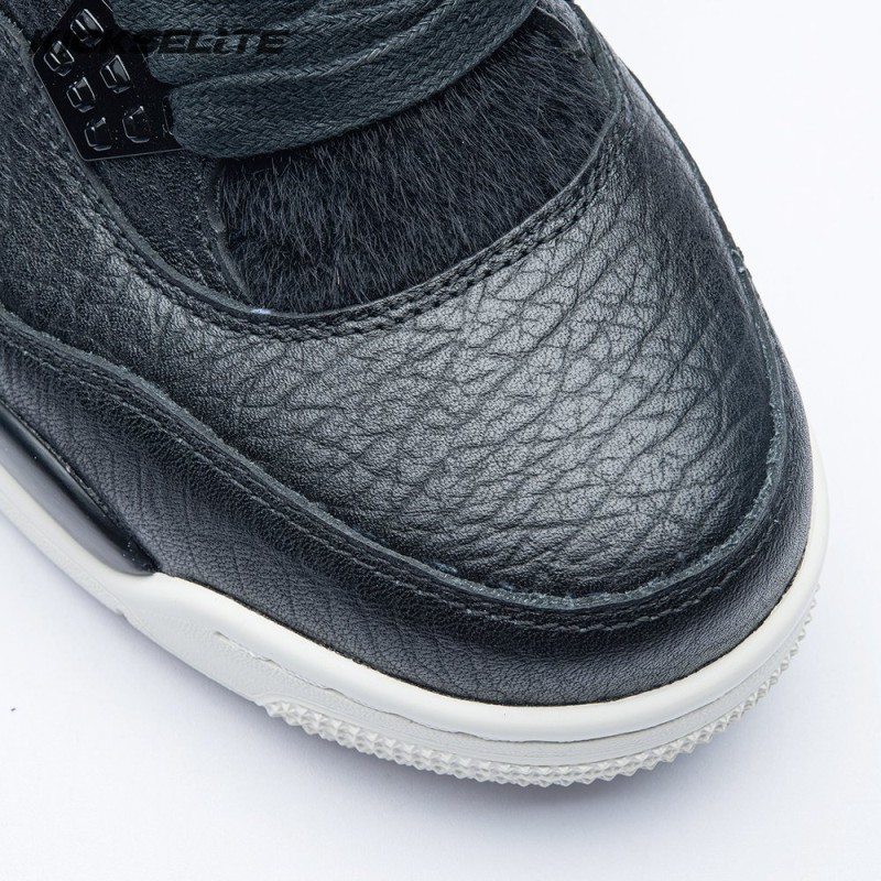 Jordan 4 Retro Pony Hair Black Men's