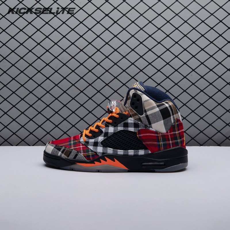 Jordan 5 Retro Plaid (GS) FD4814-008 Unisex
