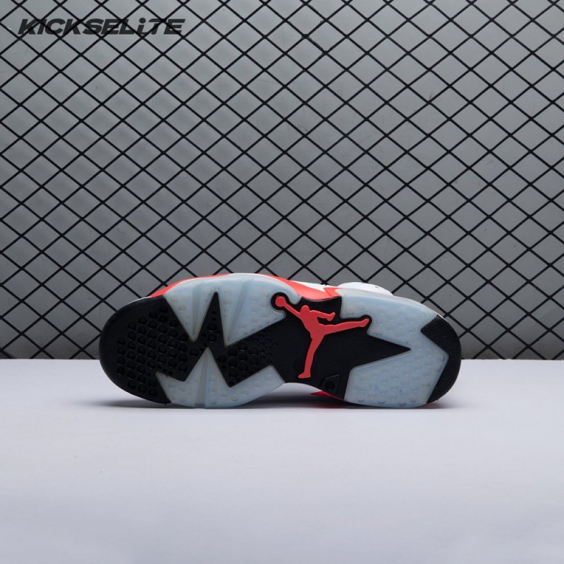 Jordan 6 Retro Infrared White 384664-123 Men's