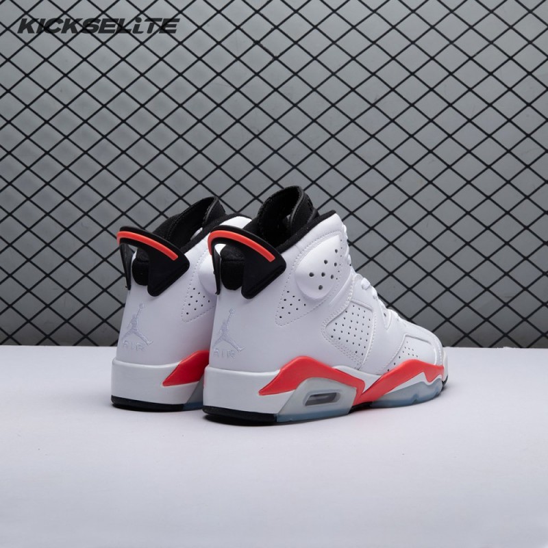 Jordan 6 Retro Infrared White 384664-123 Men's
