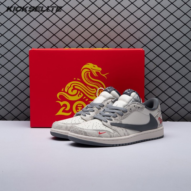 Travis Scott x Fragment Design x Air Jordan 1 Low OG SP XS3086-009 Unisex