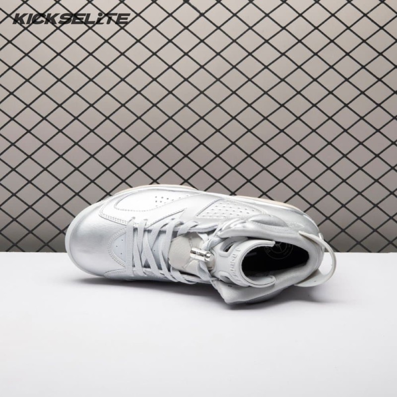 Jordan 6 Retro PSG Paris Saint-Germain Silver IQ5135-001 Men's