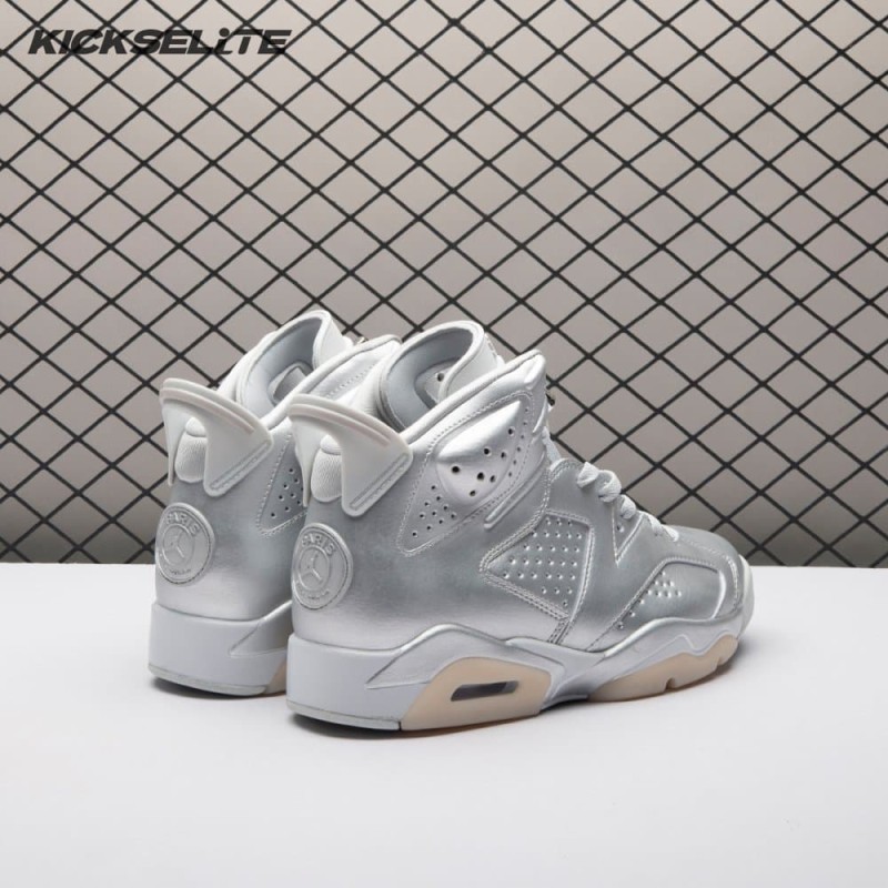 Jordan 6 Retro PSG Paris Saint-Germain Silver IQ5135-001 Men's