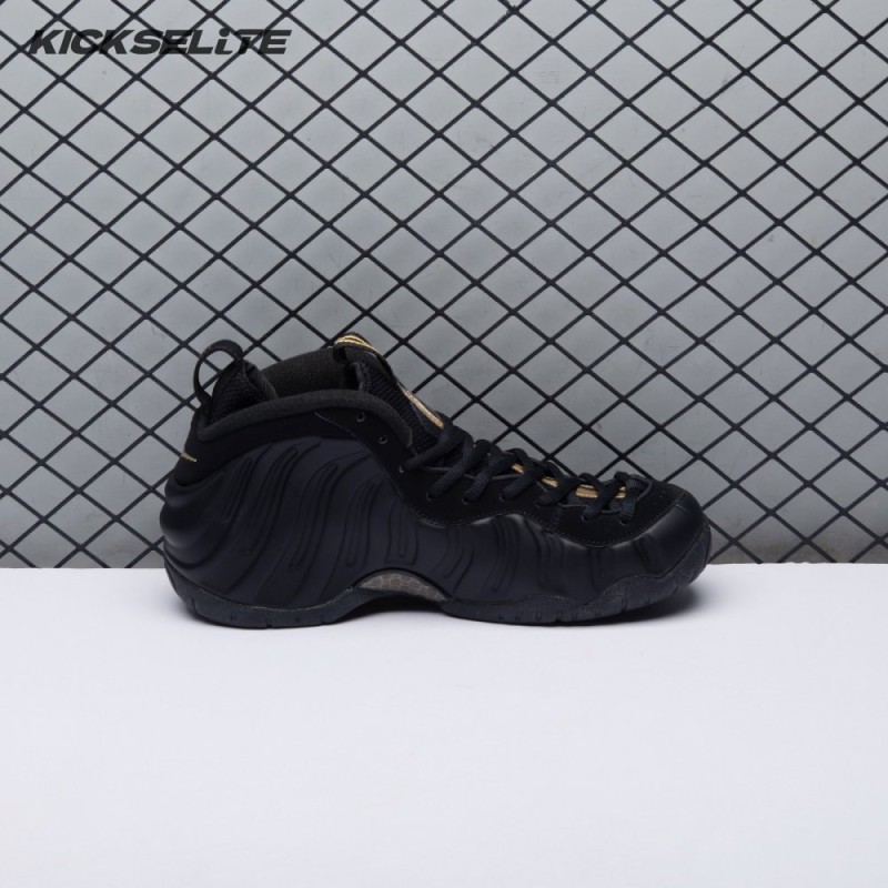 Nike Air Foamposite Pro Black Metallic Gold 624041-009 Unisex