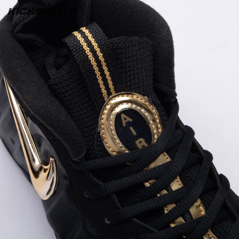 Nike Air Foamposite Pro Black Metallic Gold 624041-009 Unisex