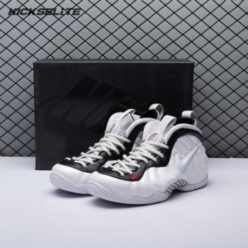 Nike Air Foamposite Pro White Black University Red 624041-103 Unisex