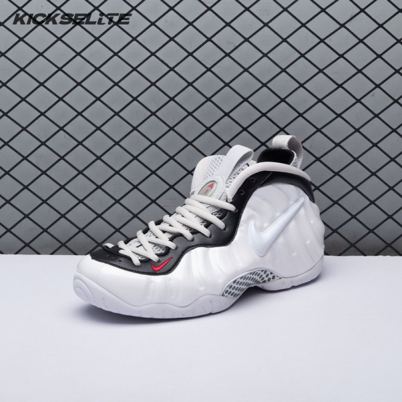 Nike Air Foamposite Pro White Black University Red 624041-103 Unisex