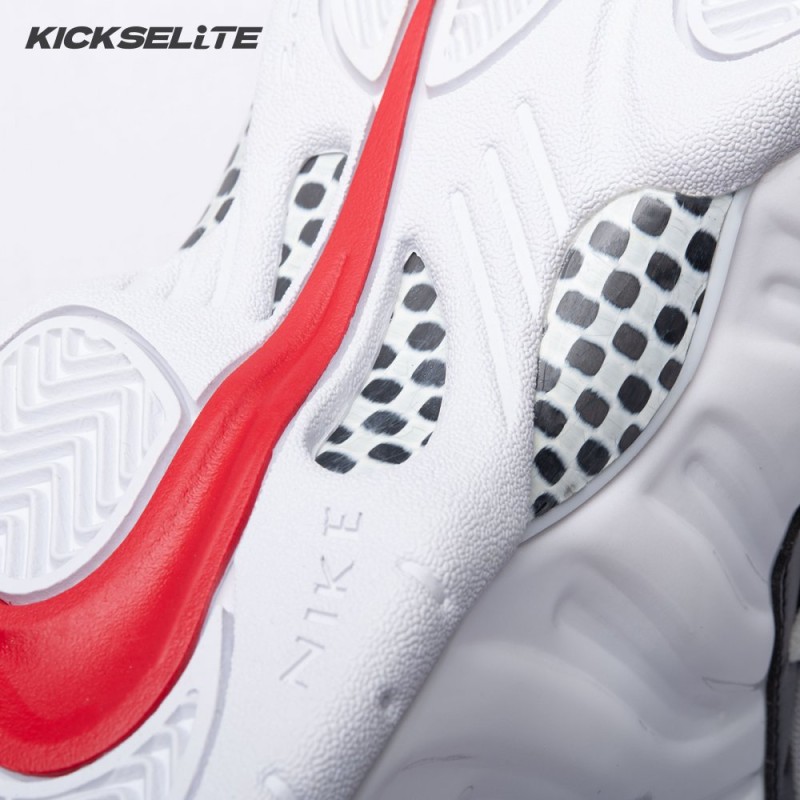 Nike Air Foamposite Pro White Black University Red 624041-103 Unisex