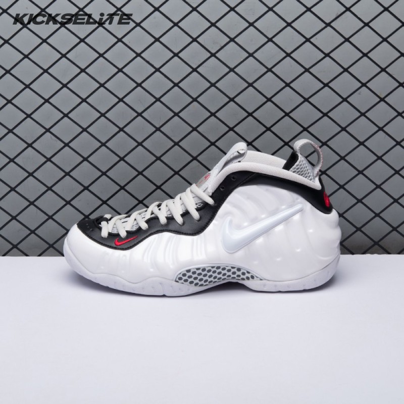 Nike Air Foamposite Pro White Black University Red 624041-103 Unisex
