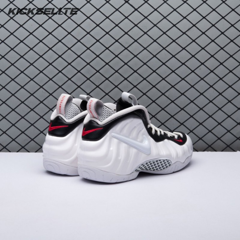 Nike Air Foamposite Pro White Black University Red 624041-103 Unisex