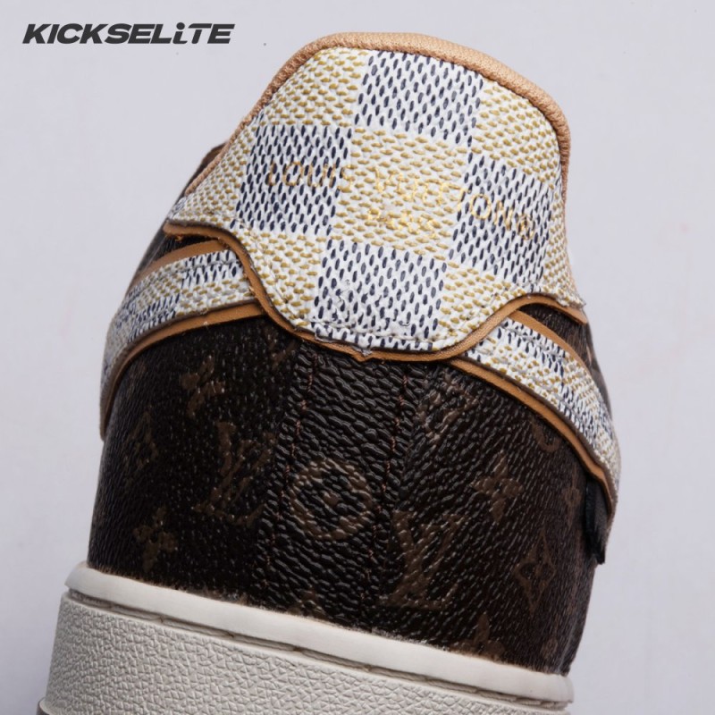 Nike Air Force 1 Low Monogram Brown Damier Azur Unisex
