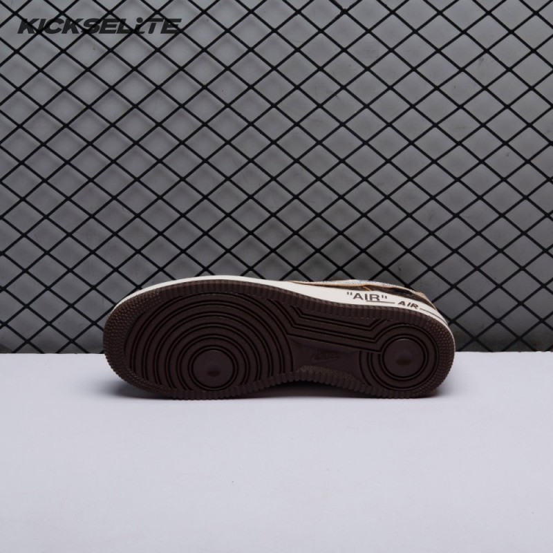 Nike Air Force 1 Low Monogram Brown Damier Azur Unisex