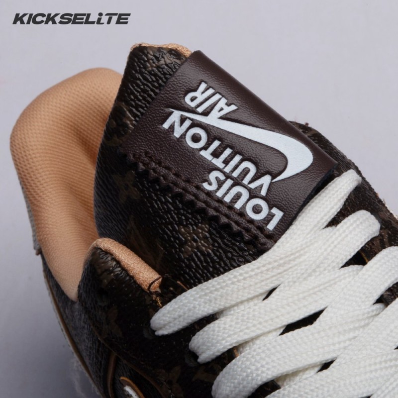 Nike Air Force 1 Low Monogram Brown Damier Azur Unisex
