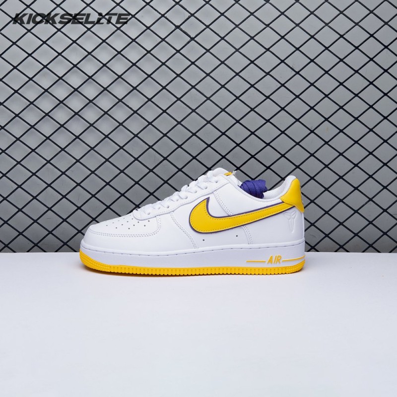 Nike Air Force 1 Low Retro QS Kobe Bryant Lakers Home FZ1151-100 Unisex