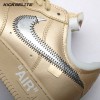 Off-White x Nike Air Force 1 07 Low Metal Gold OW Silver DX1419-900 Unisex