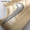 Off-White x Nike Air Force 1 07 Low Metal Gold OW Silver DX1419-900 Unisex