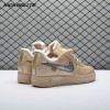 Off-White x Nike Air Force 1 07 Low Metal Gold OW Silver DX1419-900 Unisex