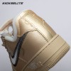 Off-White x Nike Air Force 1 07 Low Metal Gold OW Silver DX1419-900 Unisex