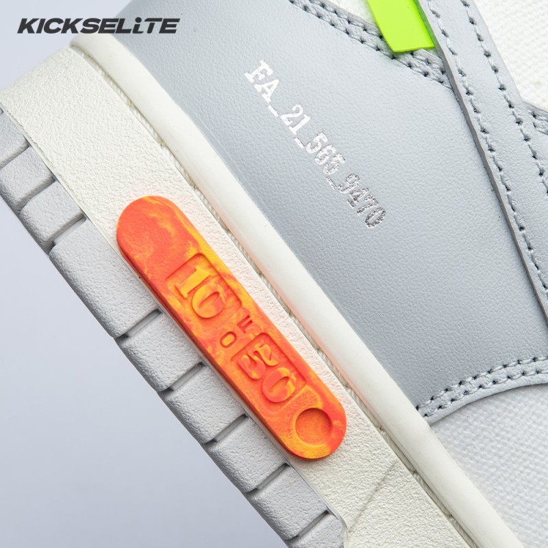 Nike Dunk Low Off-White Lot 10 DM1602 112 Unisex