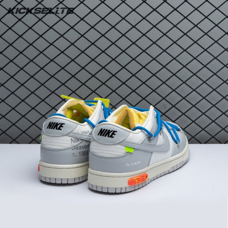 Nike Dunk Low Off-White Lot 10 DM1602 112 Unisex