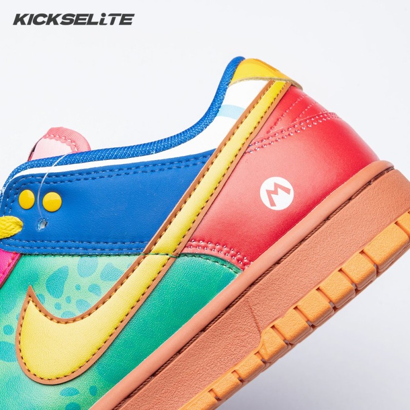 Nike Dunk Low What the Super Mario Custom Men's