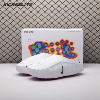 Nike Mind 001 Slide White Speed Red HQ4307-101 Unisex（Size Up Recommended）