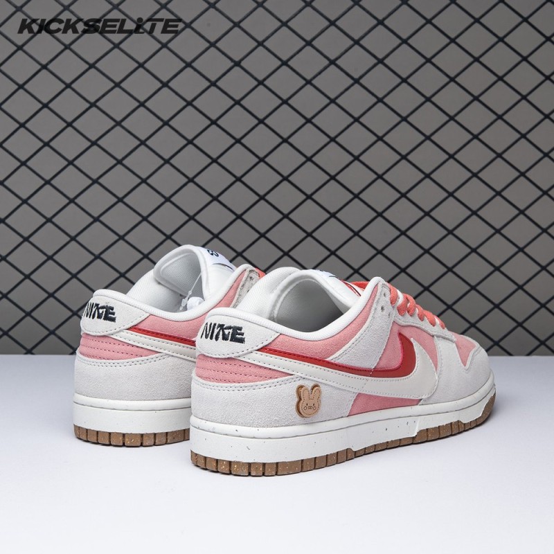 Nike SB Dunk Low SE 85 Double Swoosh Sail Red Pink DO9457-110 Women's
