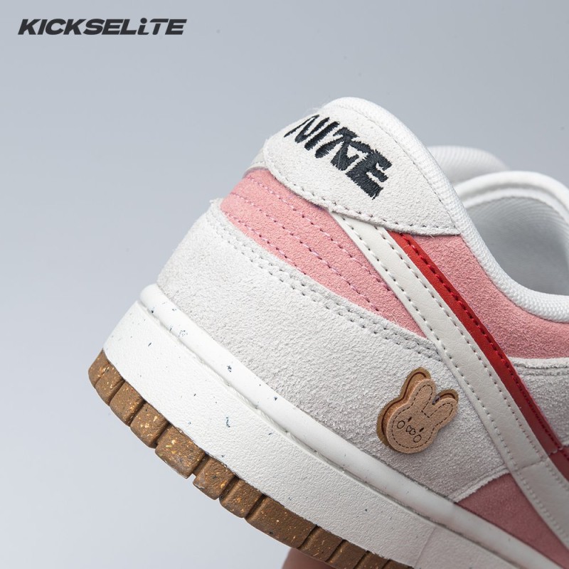 Nike SB Dunk Low SE 85 Double Swoosh Sail Red Pink DO9457-110 Women's