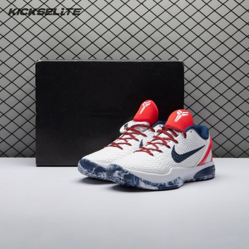 Nike Kobe 6 White Red CW2190-101 Men's Nike Kobe 6 White Red CW2190-101 Men's