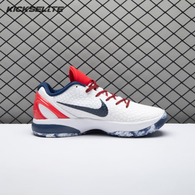 Nike Kobe 6 White Red CW2190-101 Men's Nike Kobe 6 White Red CW2190-101 Men's