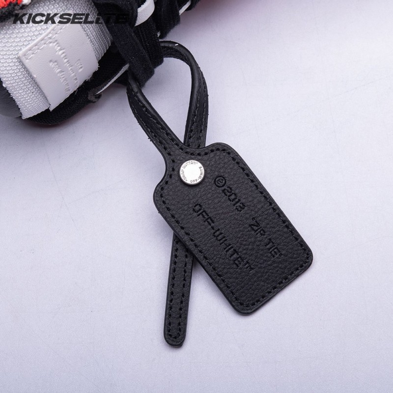 OFF-WHITE Out Of Office OOO Low Tops Black White Red Unisex