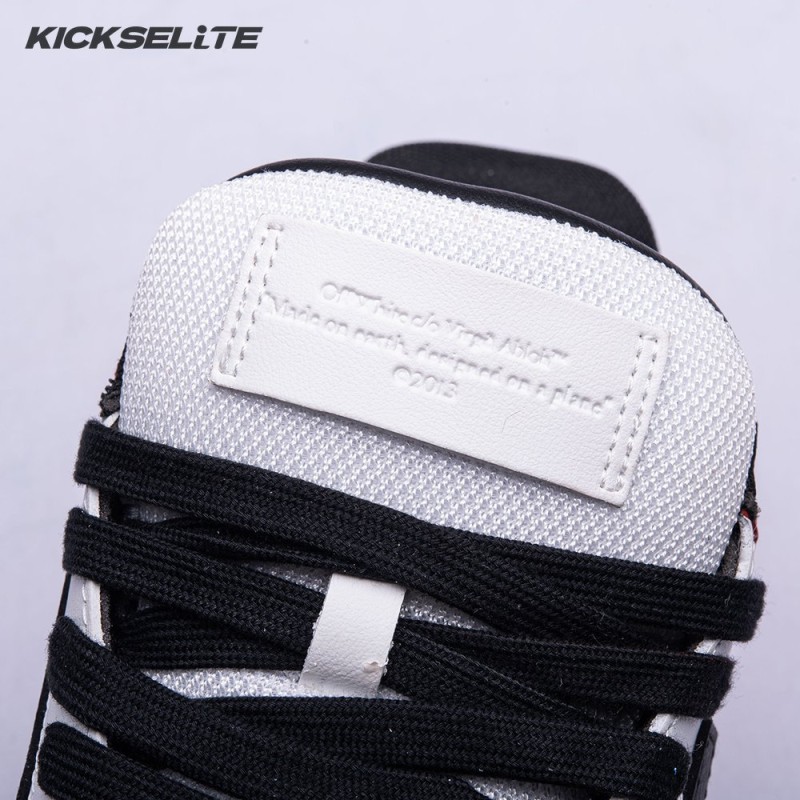 OFF-WHITE Out Of Office OOO Low Tops Black White Red Unisex