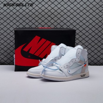 Off-White x Air Jordan 1 Retro High OG BG 'White' 2018 Unisex