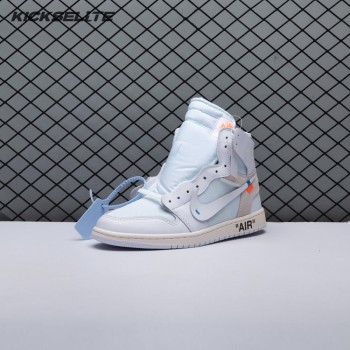 Off-White x Air Jordan 1 Retro High OG BG 'White' 2018 Unisex