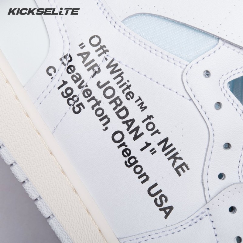 Off-White x Air Jordan 1 Retro High OG BG 'White' 2018 Unisex