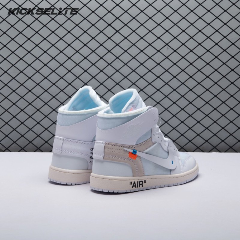 Off-White x Air Jordan 1 Retro High OG BG 'White' 2018 Unisex