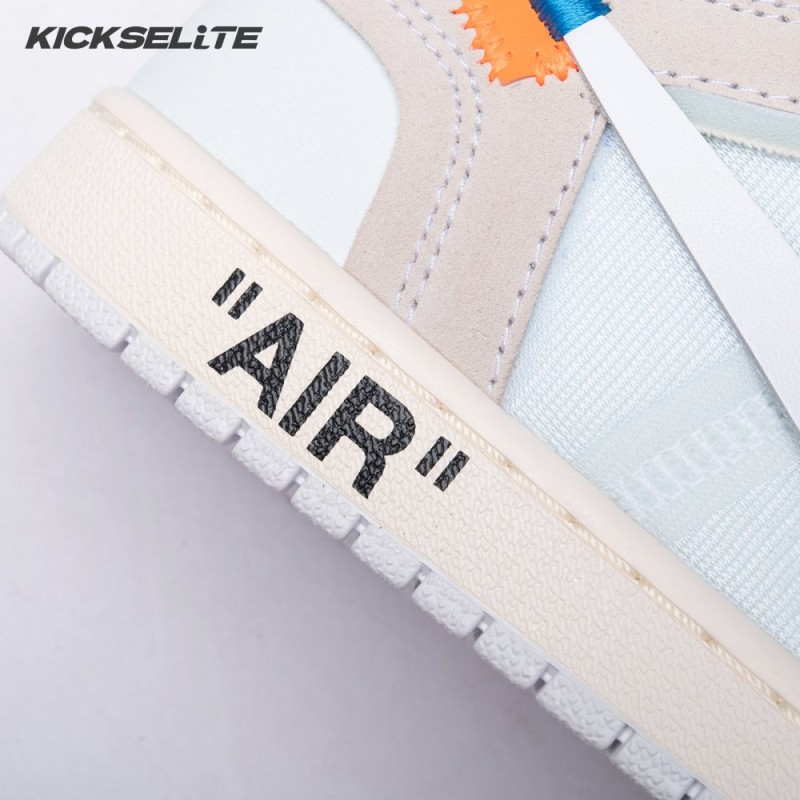 Off-White x Air Jordan 1 Retro High OG BG 'White' 2018 Unisex