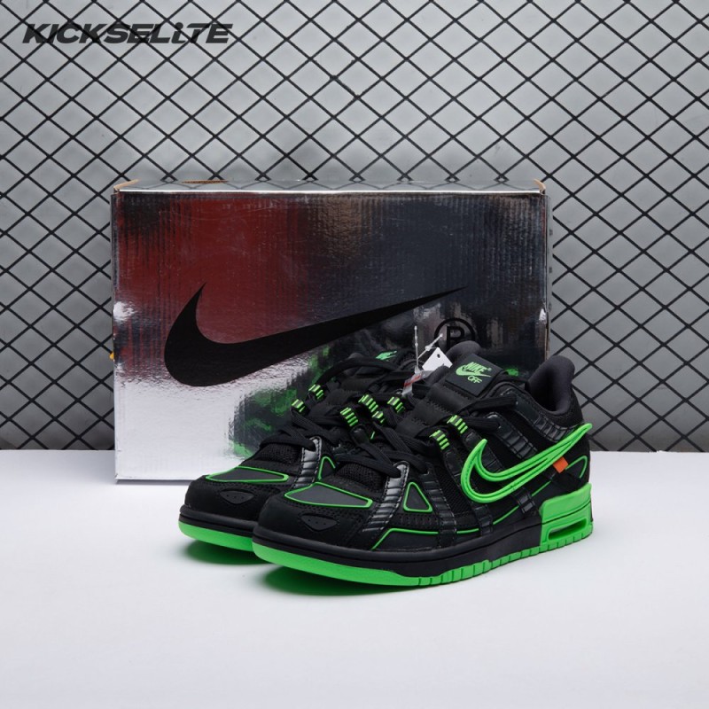 Off-White x Air Rubber Dunk 'Green Strike' Men's