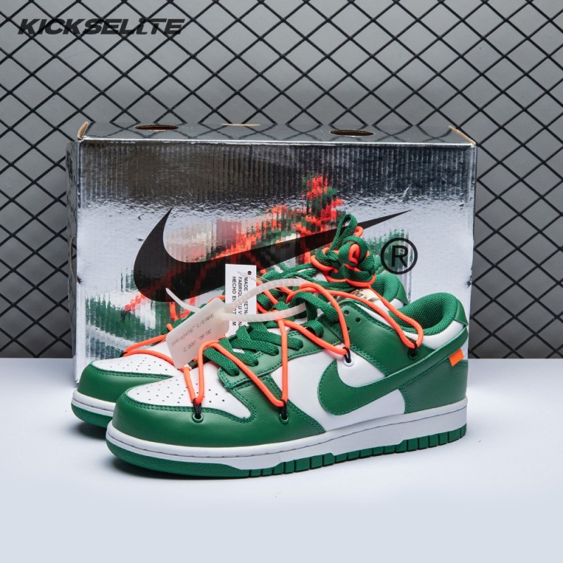 Off-White x Dunk Low 'Pine Green' Unisex