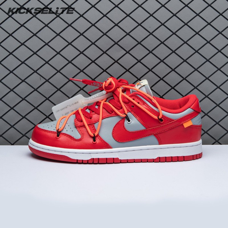 Off-White x Dunk Low 'University Red' Men's