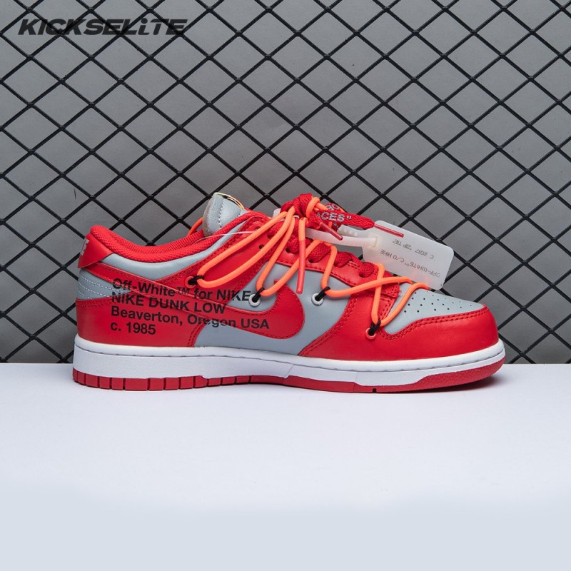Off-White x Dunk Low 'University Red' Men's