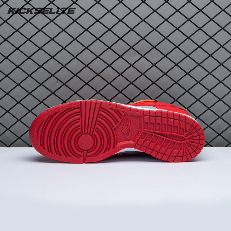 Off-White x Dunk Low 'University Red' Men's