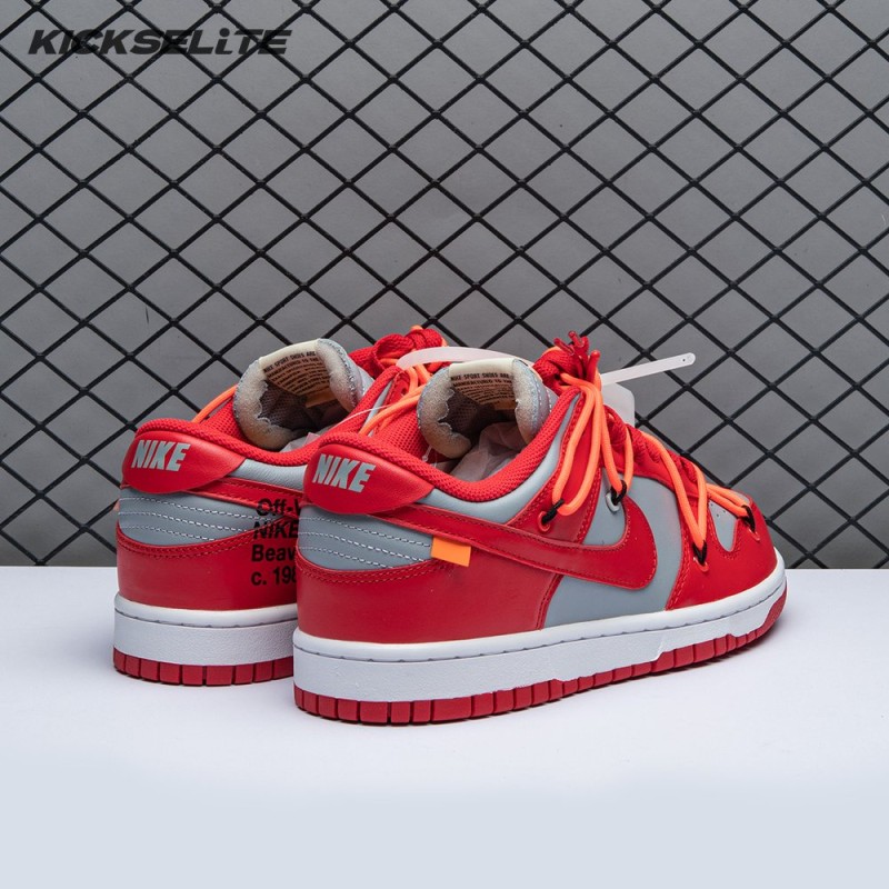 Off-White x Dunk Low 'University Red' Men's