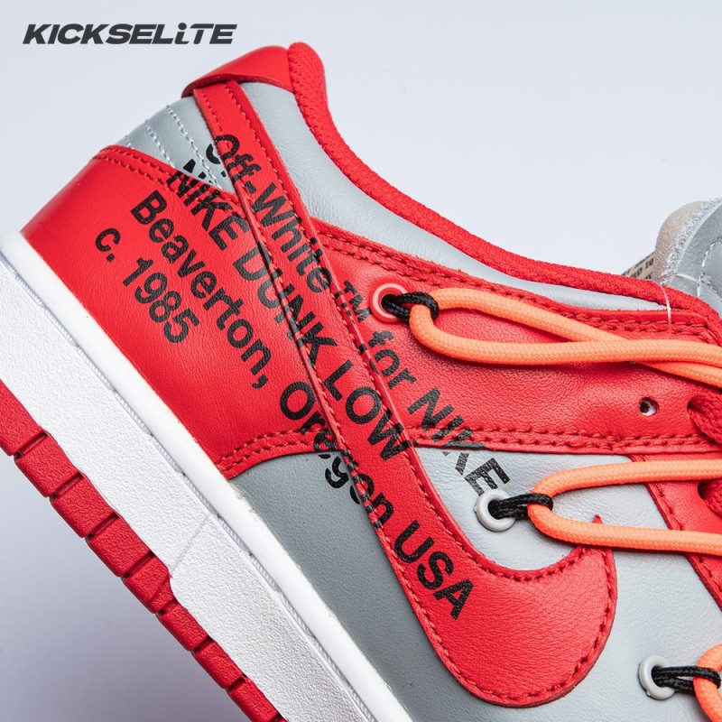 Off-White x Dunk Low 'University Red' Men's