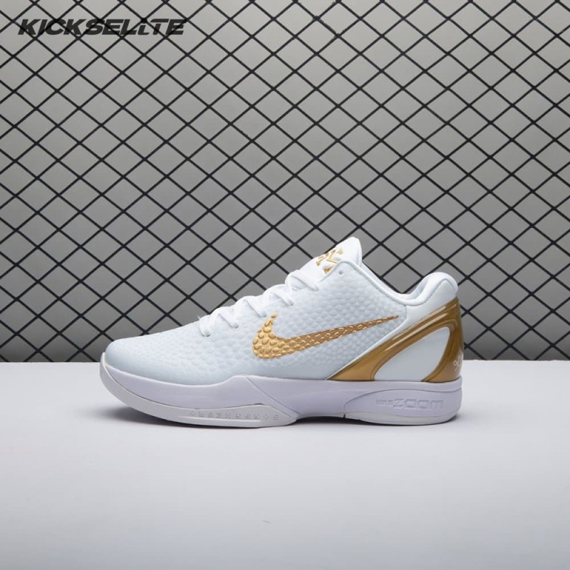Nike Kobe 6 Protro White Gold CW2190-101 Men's Nike Kobe 6 Protro White Gold CW2190-101 Men's