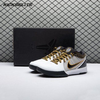 Nike Kobe 4 Protro White Black Del Sol AV6339-101 Men's