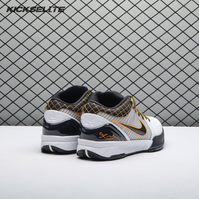 Nike Kobe 4 Protro White Black Del Sol AV6339-101 Men's