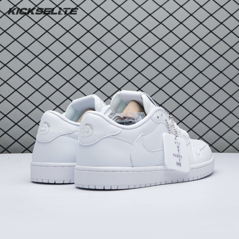 Travis Scott x Air Jordan 1 Low Triple White DM7866 292 Unisex